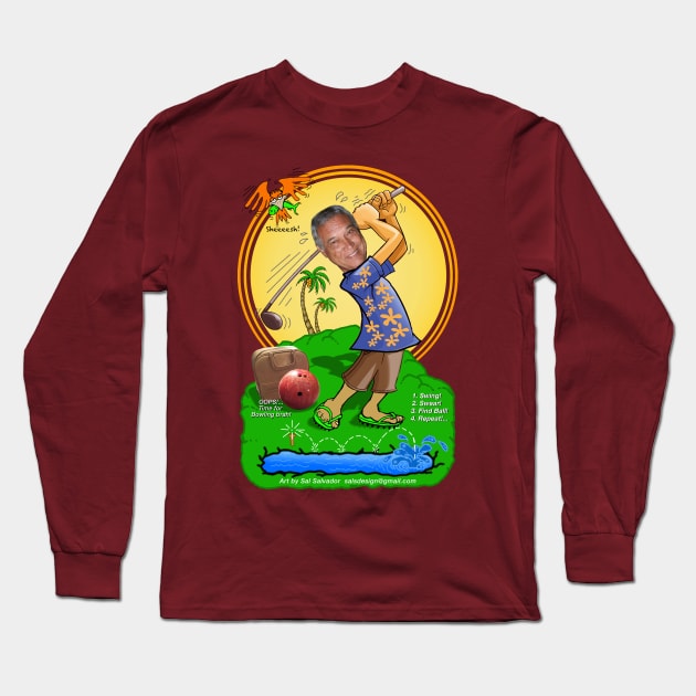 Jerry's Golf Art Long Sleeve T-Shirt by MyTeeGraphics